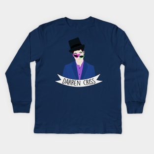 Darren With Funny Glasses Kids Long Sleeve T-Shirt